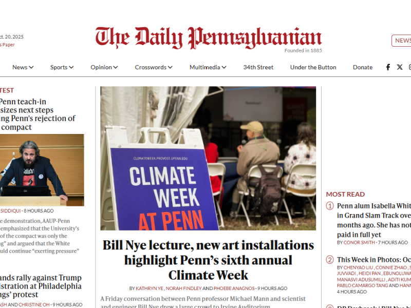 page of online publication