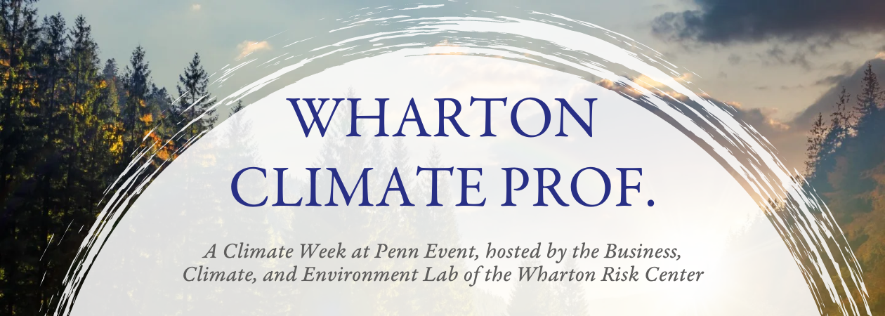 Wharton Climate Prof flyer