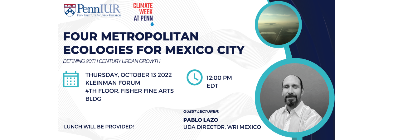 Four Metropolitan Ecologies for Mexico City