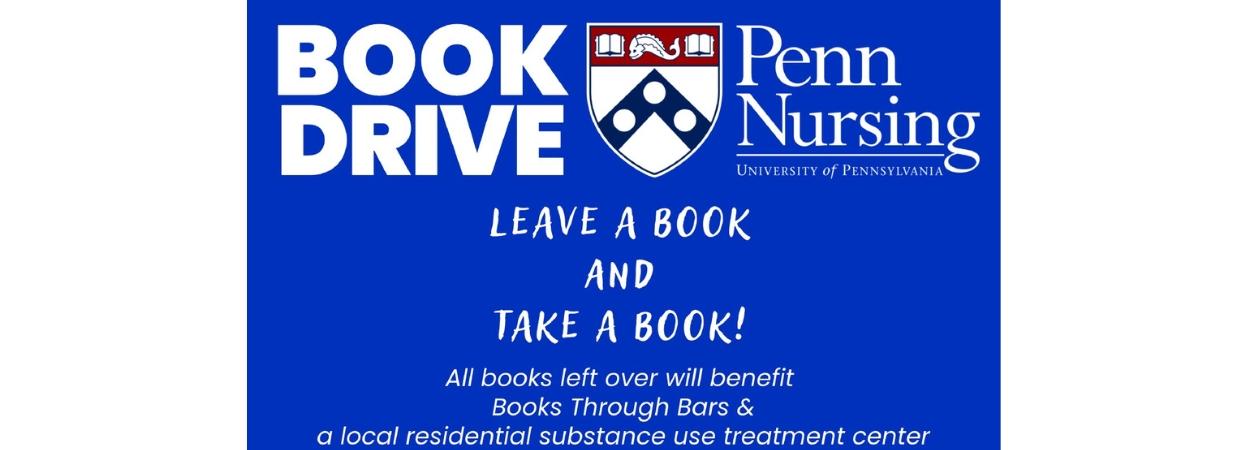 Penn Nursing Book Drive, Take a book, leave a book