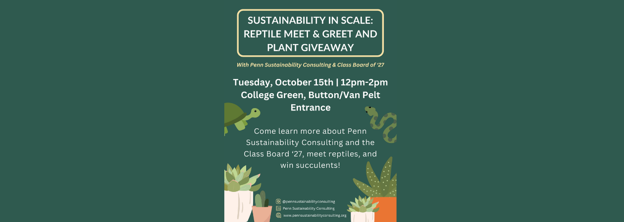 Sustainability in Scale: Reptile Meet and greet/Plant giveaway