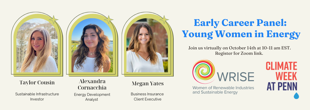 Early Career Panel: Young Women in Energy