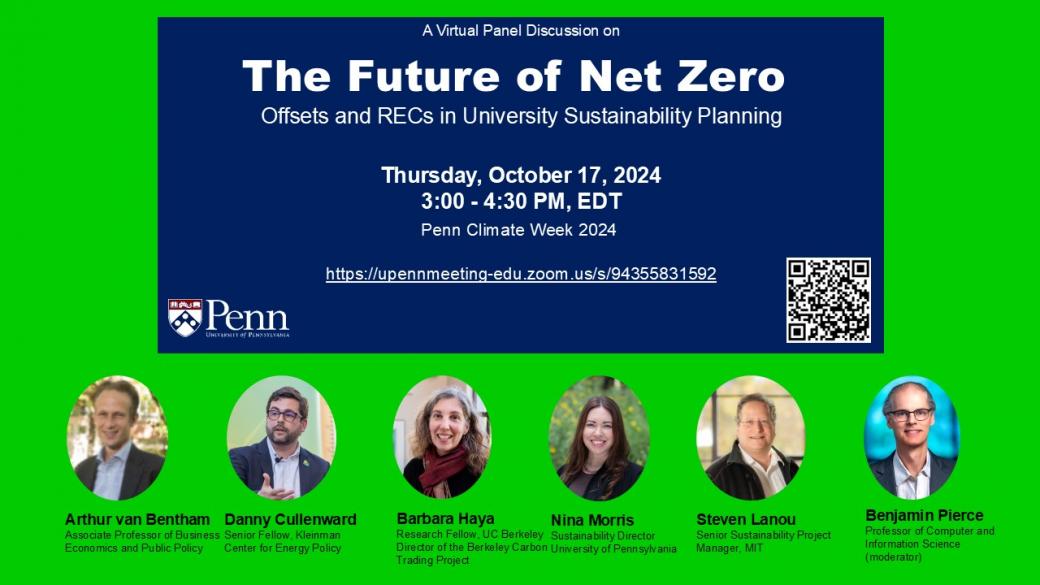 Future of Net Zero event with images of speakers